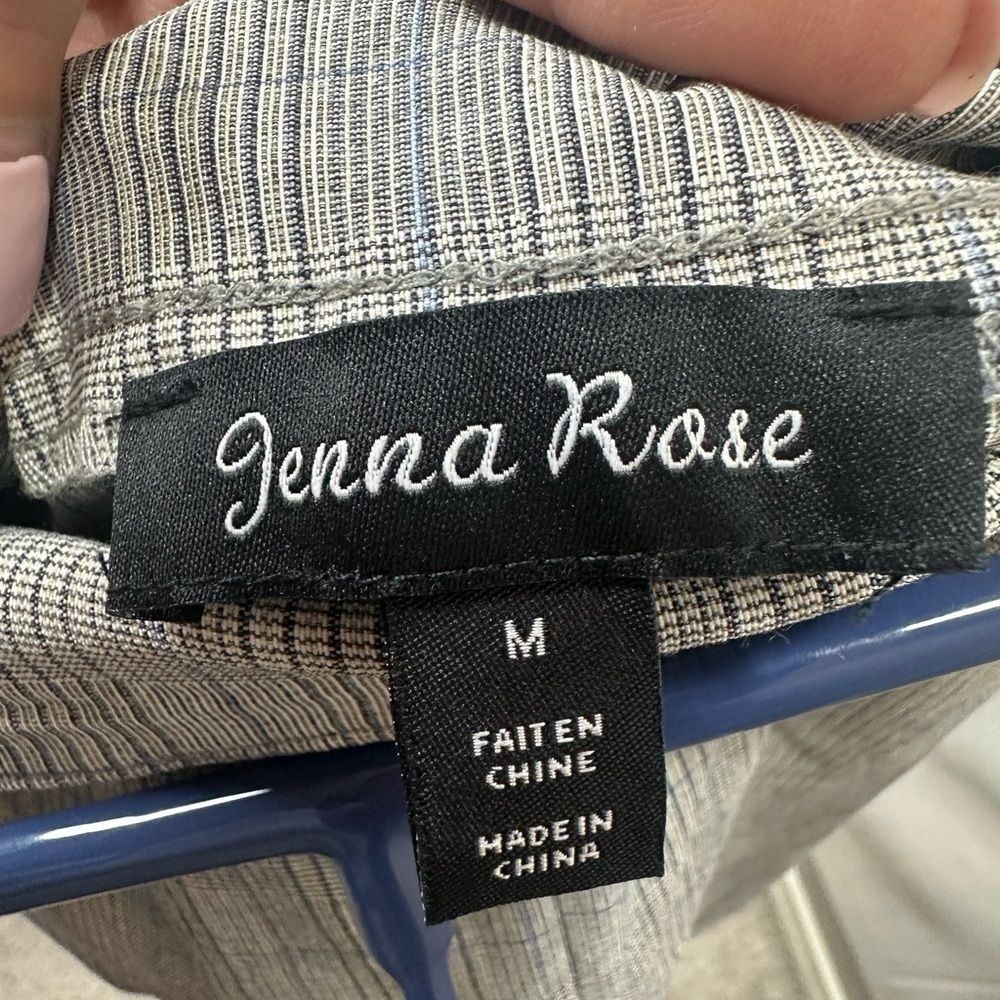 JENNA ROSE Gray plaid pants NWT Size M - Picture 9 of 10